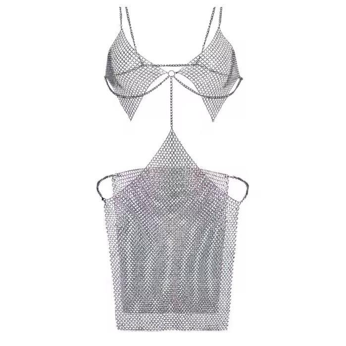Sexy Underwear Set Fishnet Hot Erotic Underwear Mini Dress Porno Women Lingerie Mesh Bodysuits Sexy Costumes Beach Dress