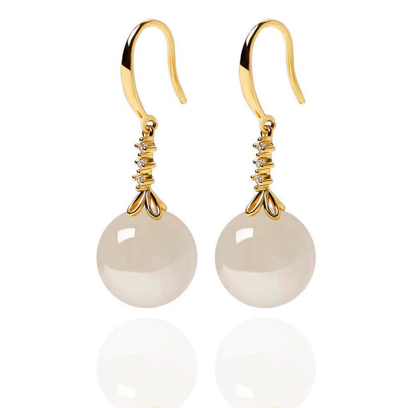 Women's Multicolor Agate Chinese Style Earrings Earrings Ball Pendant Design Simple Luxury Wedding - Perfect Gift Popular Fashion  Jewelry Accessory