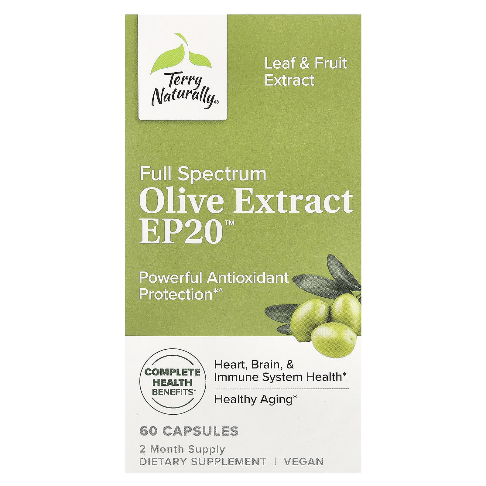 

Full Spectrum Olive Extract Ep20™, 60 Capsules
