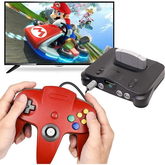 Gamecontroller - Neutral - Nintendo 64 - Kabelgebunden - Schwarz - 2 STÜCK