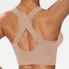 Plus Size Sports Bra, Back Beauty Design, Push Up Anti Saggy Yoga Bra, Seamless Fitness Running Workout Bras for Women