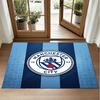Manchester City Design Crystal Velvet Rug Soft Decorative Mat for Bedroom Entrance