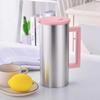 Stainless Steel Metal Water Bottle Anti-scalding Handle Cold Brew Coffee Maker  Travel