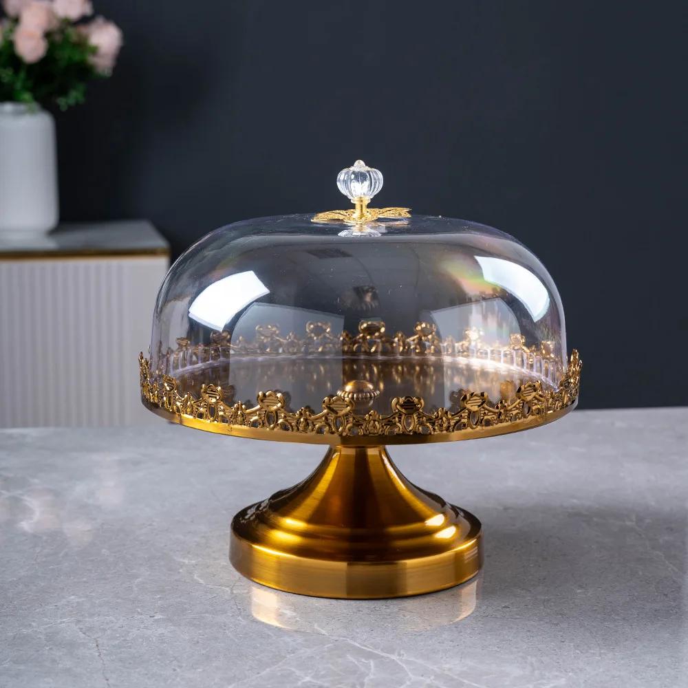 Light Luxury Fruit Tray Living Room Household Snacks Placed Candy Tray New Dessert Rack Dessert Table Cake Tray