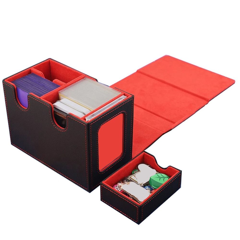 Sammelkarten Deckbox Flanell Spielkarten Organizer Mode Fenster Sammelbox Kinder