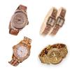 4 Types of Fashion Cubic Metal Band Wristwatches