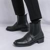 Brand Business Casual High Top Leather Boots Fashionable and Comfortable Outdoor Motorcycle Boots High-quality Chelsea Men Boots