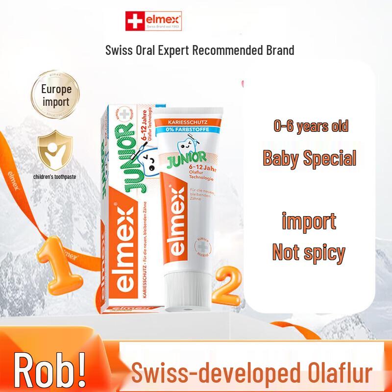 

Elmex Imported Baby Toothpaste 0-6 Years (3 x 50ml)