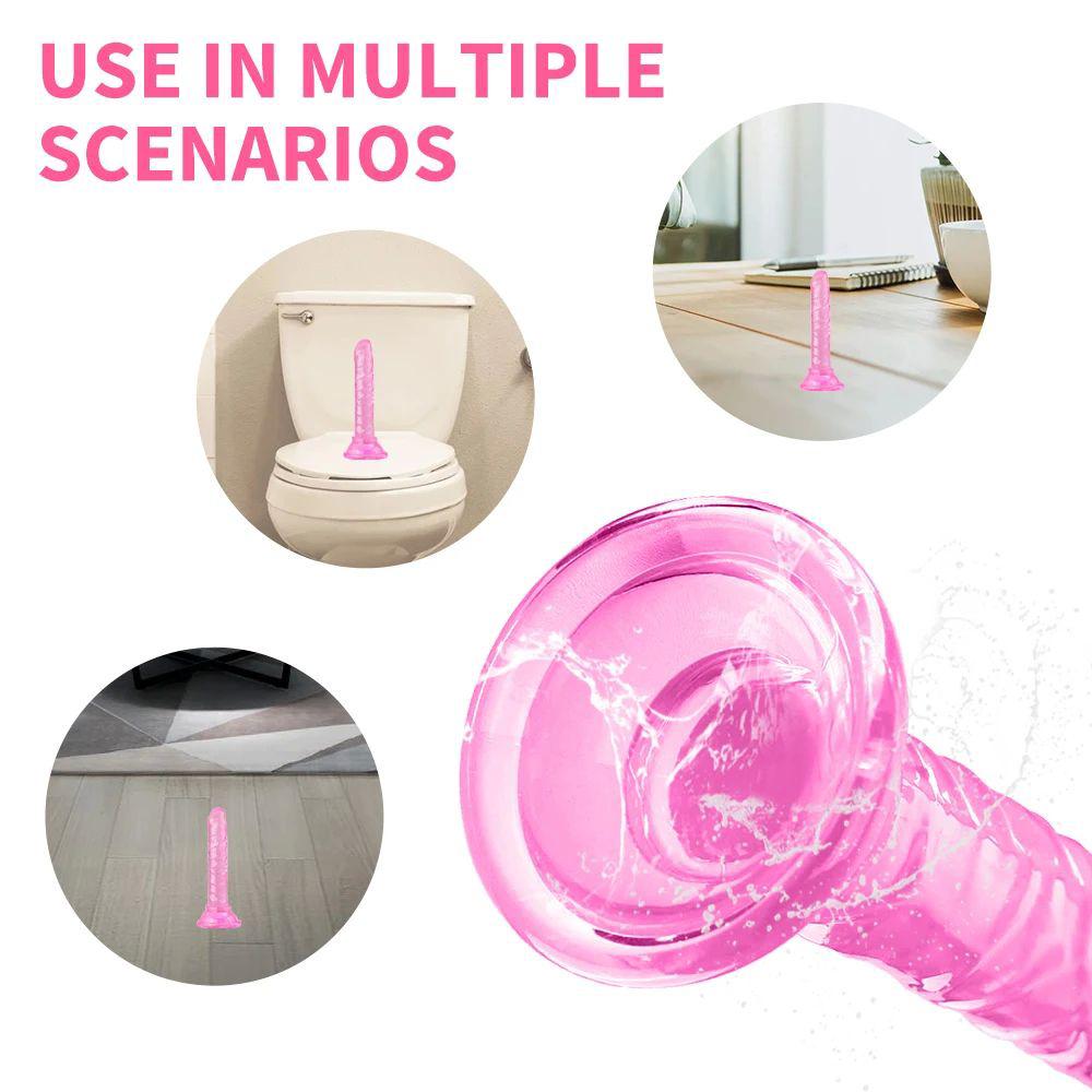 7.48" Transparent Dildos Penis for Women Erotic Anal Sex Toys Soft Clitori Vaginal Stimulation Masturbators Prostate Massager