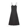 French temperament black small suspender dress children's summer new seaside vacation hip wrap dress