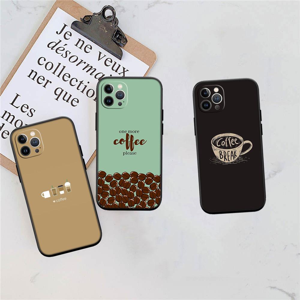 PP20 Coffee Time Phone Case for Samsung Galaxy A11 A12 A13 A15 A52S A53 A55 A56 A70 A71 A72 A73 F06 F16 F56 S10 Plus S10e