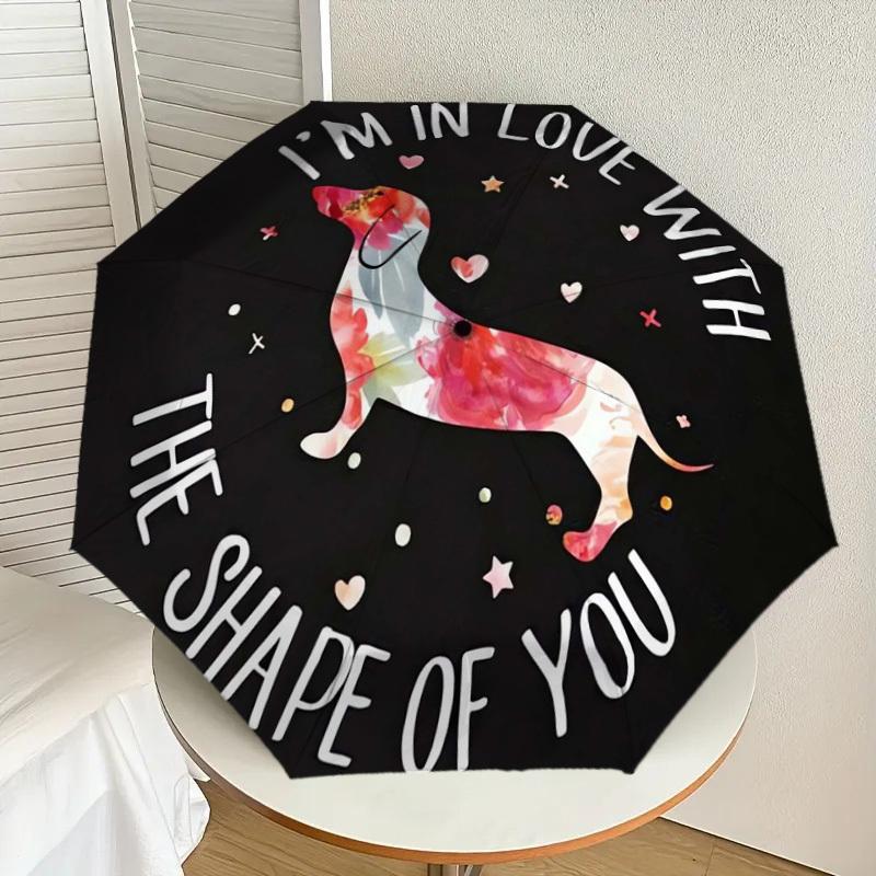 

1pc I m in love with the shape of you. Umbrella with Plastic Handle,Suitable for All Seasons Home Travel Outdoor UmbrellaDD1668