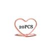 WTEMPO Wedding Place Card Holders for Table Heart Wedding Table Number Holders Mini Picture Photo Stands for Bridal Shower Party Vertical Label Holder