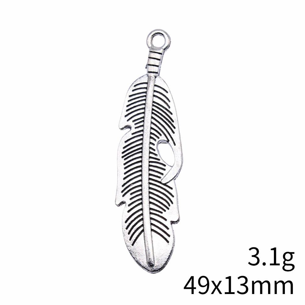 NewArrivals Charms Jewerly Making Feathers Leaf Charms Pendant Ornaments For Home Car Pendant