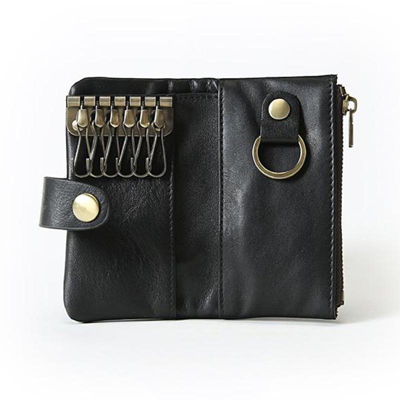 TOP originální kožená peněženka na klíče Designer Pánská klíčenka s držákem na klíče