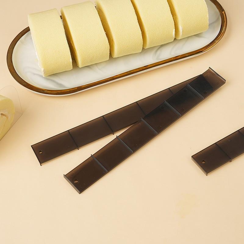 4 Stück Kuchenrollenlineal Schneider Spezialisierte Uniformteilung Form Gebäck Backen Küche Schichtwerkzeug03