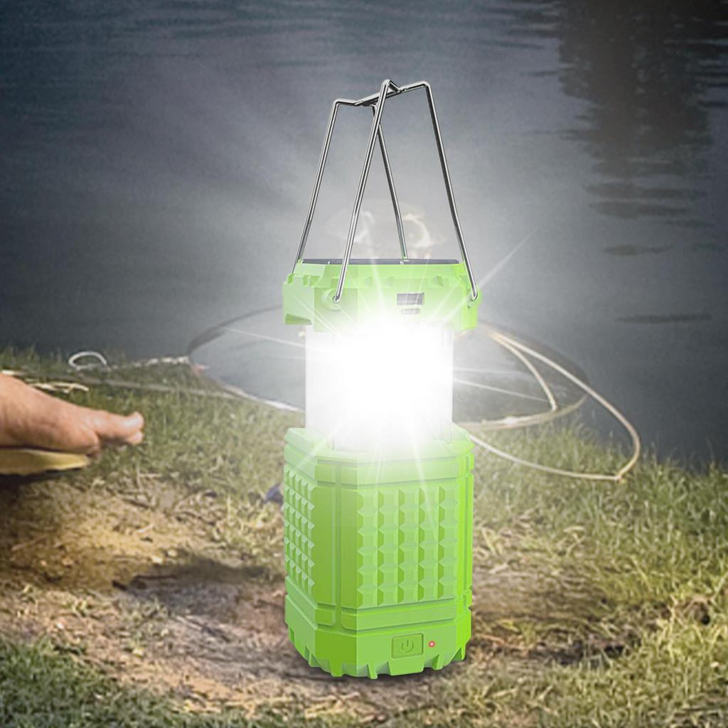Solar Powered Camping Lights Waterproof 3000Mah Rechargeable Weatherproof Outdoor Portable Lantern Emergency Light For Survival