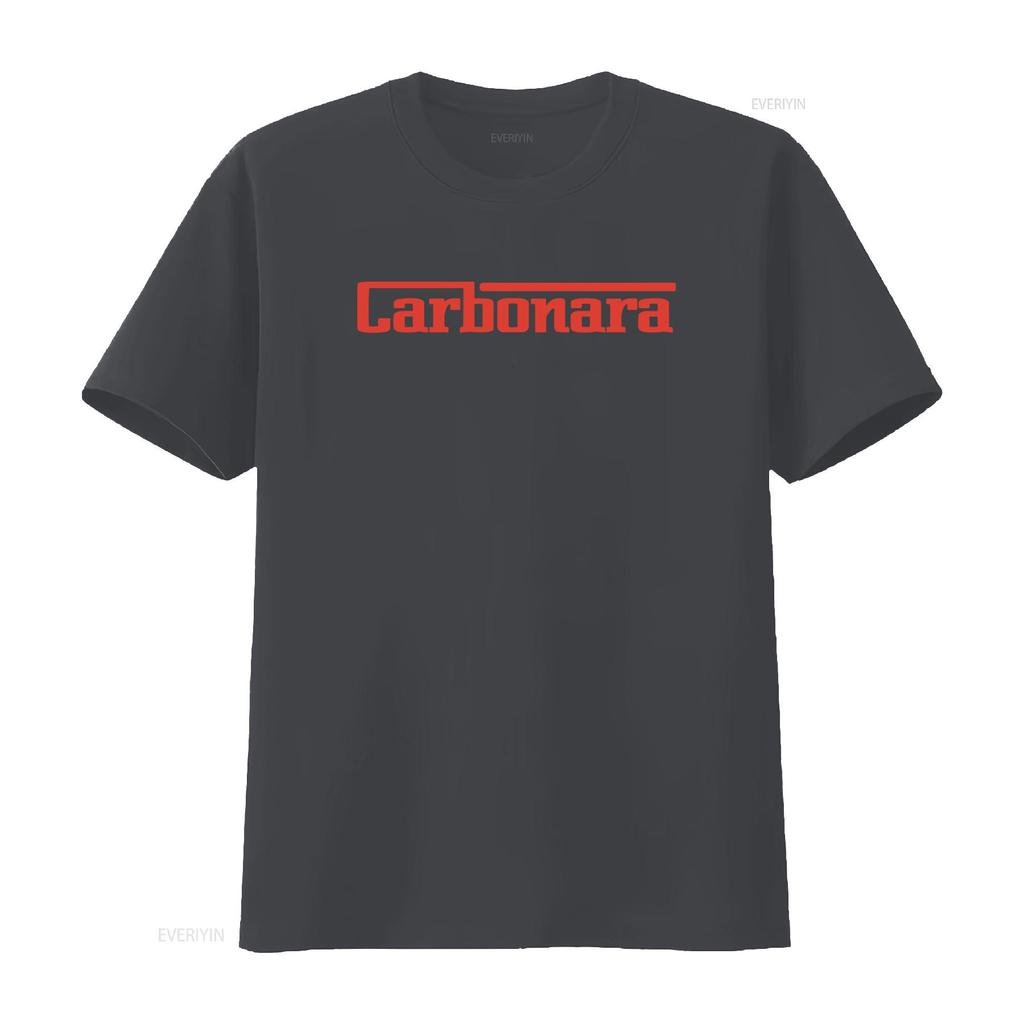 Carbonara T Shirt Pasta Spaghetti Foodie Funny Food  vintage Washed Stylish Stretched streetwear Versatile homme graphic Casual