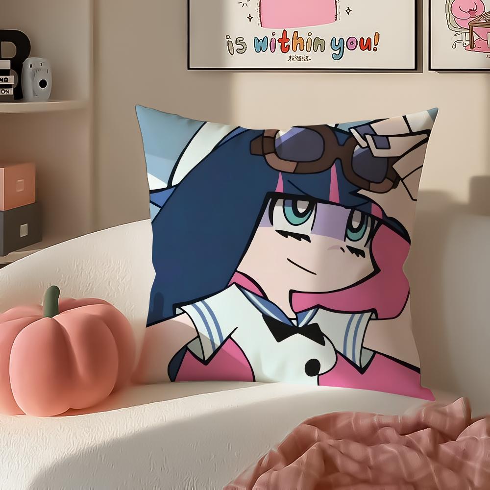 Anime edgy PPanty SStocking Anime Cushion Cover Pillowcase Short Plush Invisible zipper Room Sofa Cushion Cover