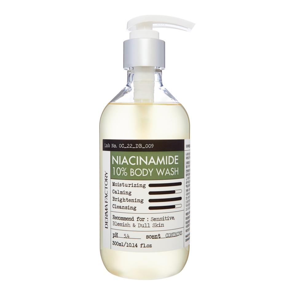 

Derma Factory NIACINAMIDE 10% BODY WASH Гель для душа с ниацинамидом