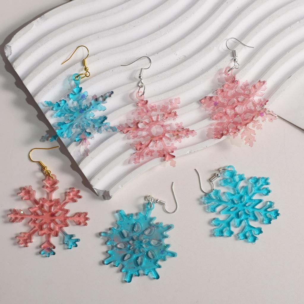 Delicate Snowflake Epoxy Resin Molds Durable Silicone for DIY Christmas Ornaments Jewelry Pendants and Keychains