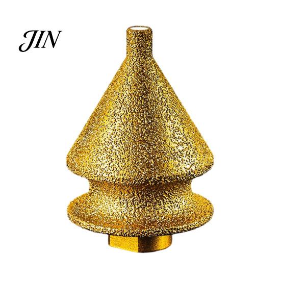 Quartz Drill Bit Diamond Chamfering for Grinder, 4-in-1 Hole Saw, Beveling Grinding Head Arc Trimming Chamfering/Hole Enlarging/Polishing/Arc