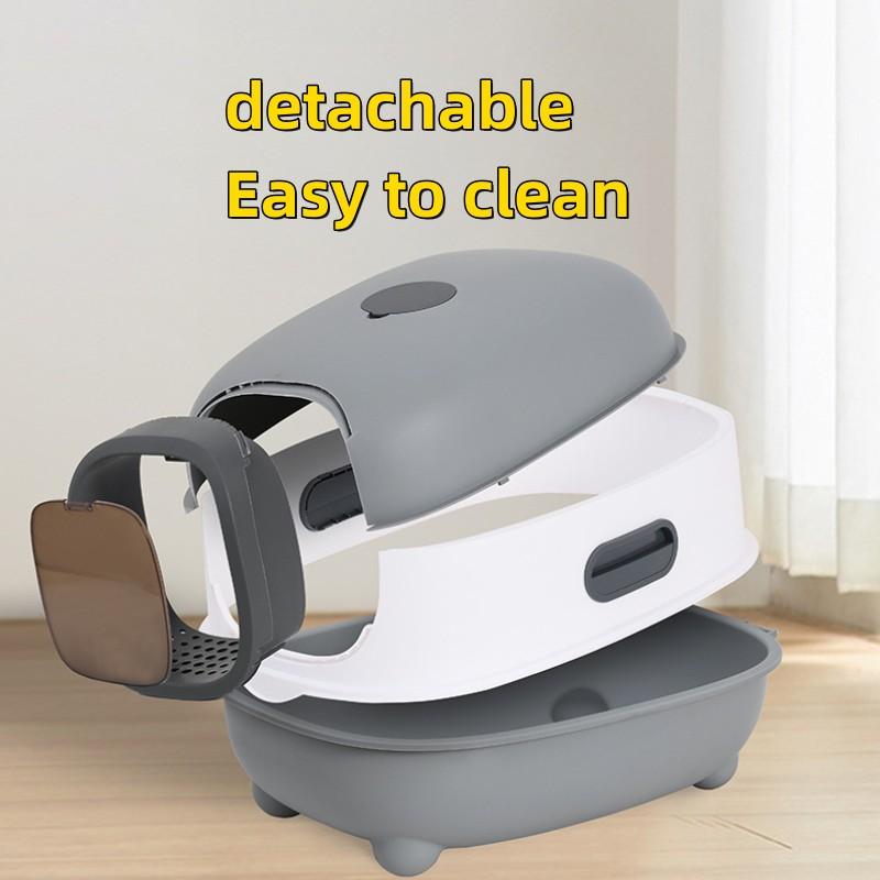 Large Size Cat Litter Box Fully Enclosed Litter Box Automatic Deodorization UV Enclosed Cat Toilet Cat Cleaning Supplies