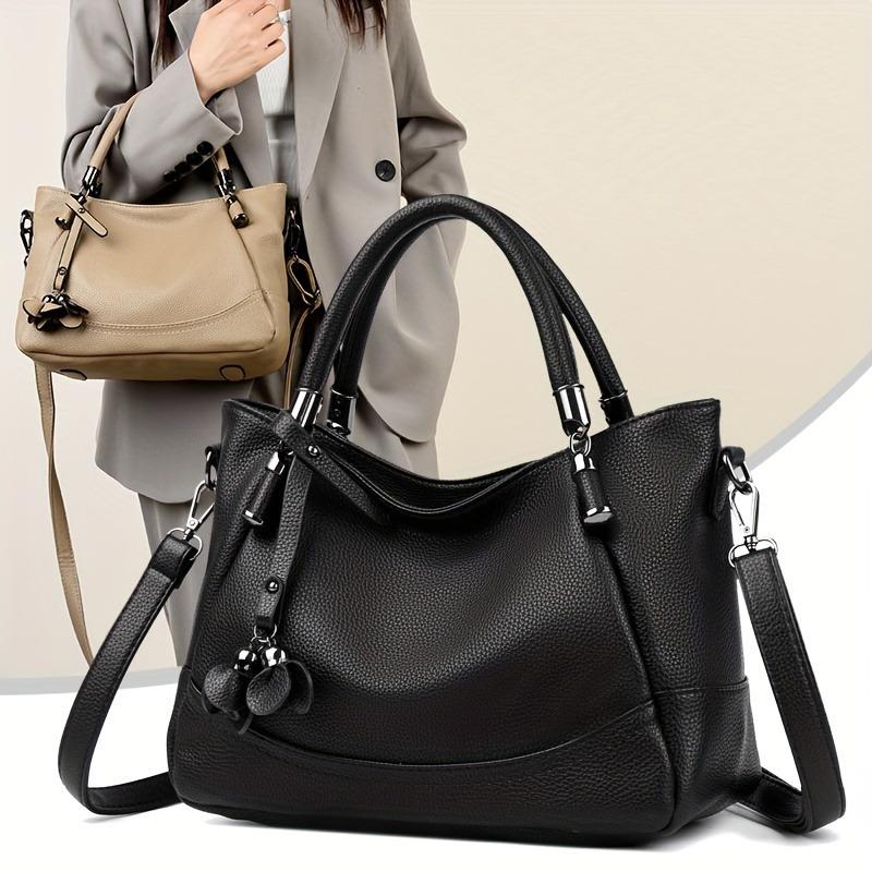 Lychee Pattern Portable Tote Bag Single Shoulder Messenger Women's Bag