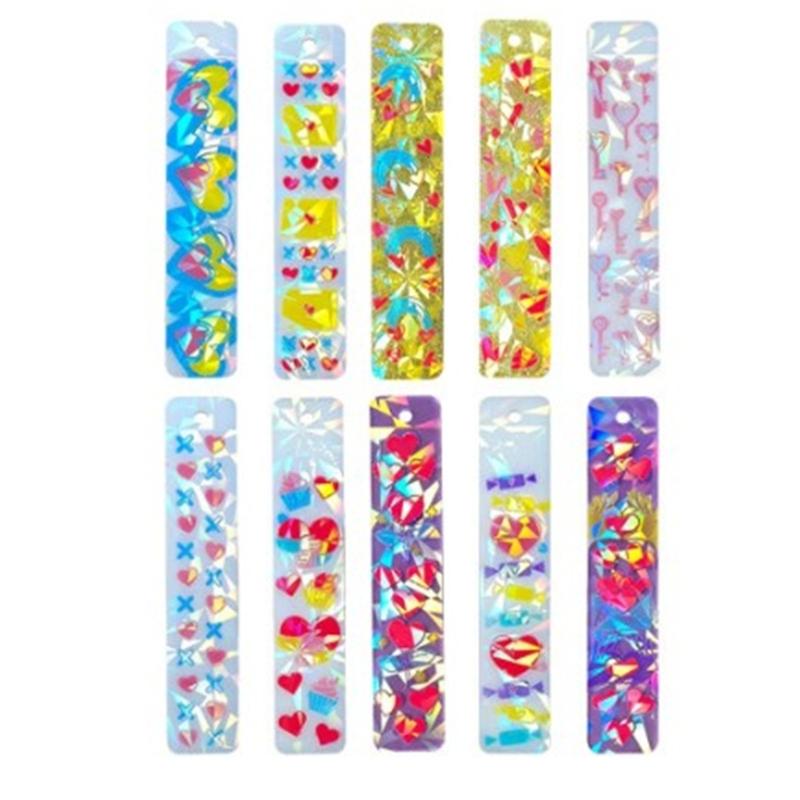 Durable Silicone Mold Heart Crystal Bookmarks Casting Mould Handmade Bookmarks Crafts Casting Molds for Sationery Store
