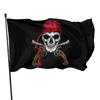 Ancien Drapeau Pirate Crâne Os Croisés Logo Pirate Fête Intérieur Extérieur Maison Jardin Décoration Drapeaux Femmes Hommes Cadeaux Boutonnière en Laiton