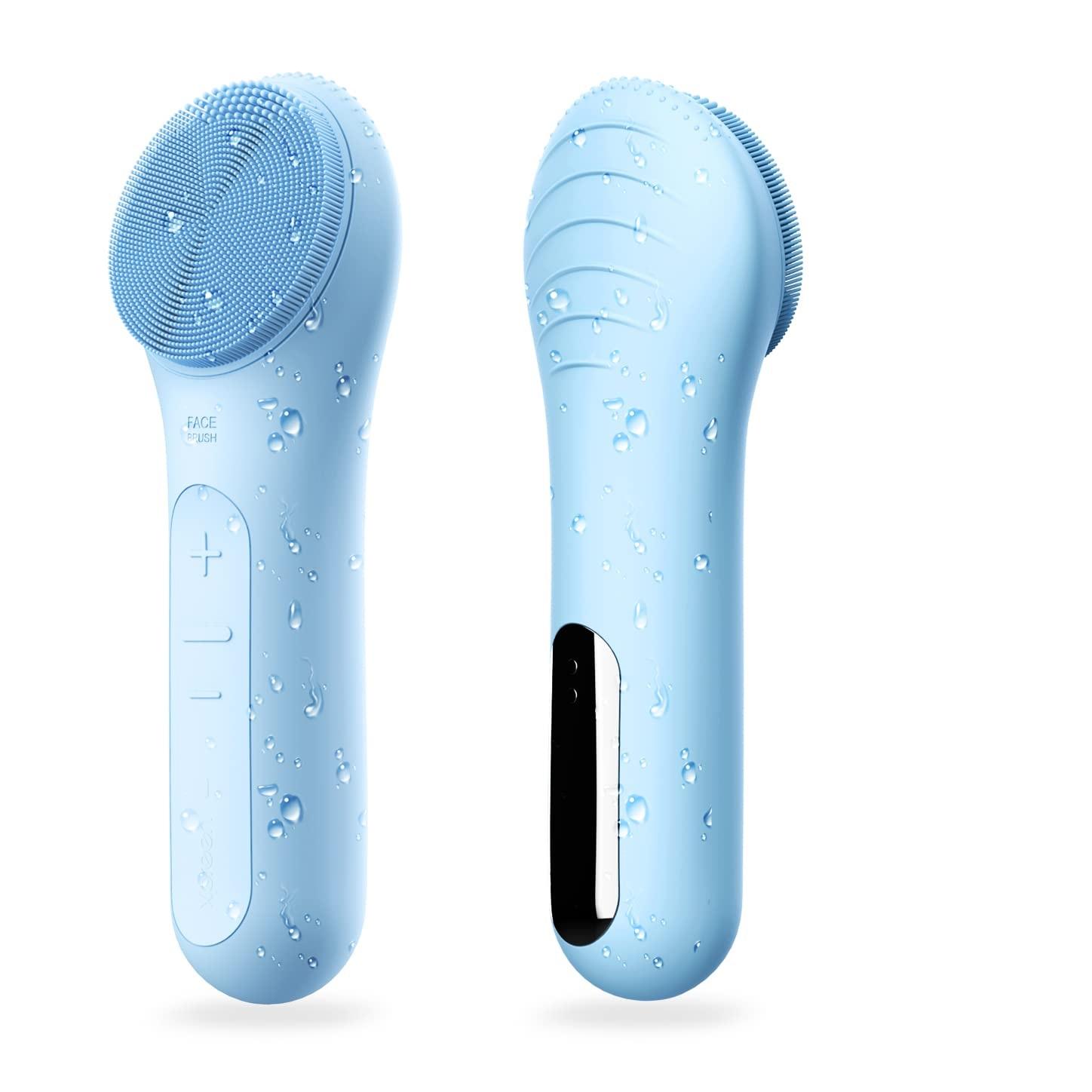 

Силиконовое очищающее средство для лица с горячим компрессом, электрическое водостойкое очищающее средство для лица, очищающее средство для лица с вибрирующим нагревом, силиконовое очищающее средство для лица