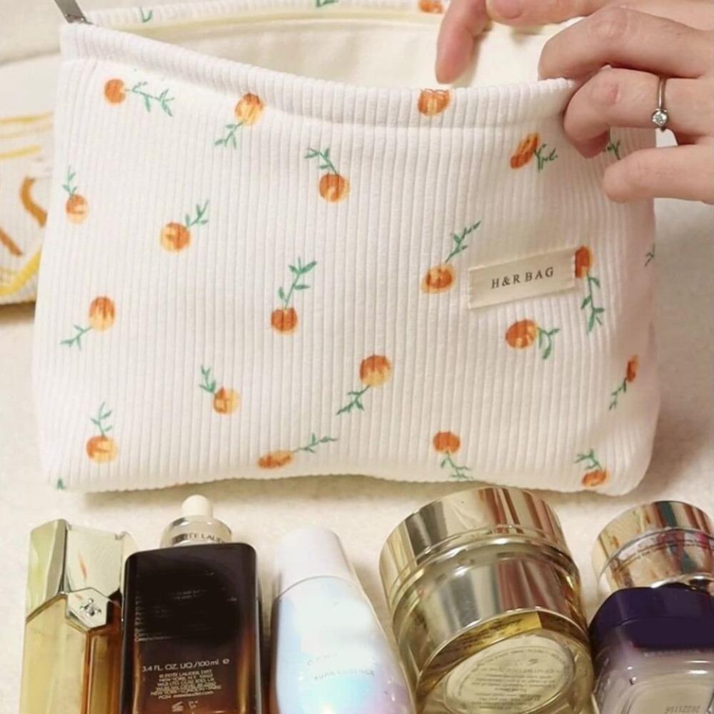 

Большая вместительная сумка для хранения кистей для макияжа, вельветовая косметичка, переносная косметичка