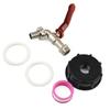 Valve Tap Adapter Garden Hose Water Connector Tool 1/2\" Drain Adapter Plastic + Alloy Tote Tank Nice Portable