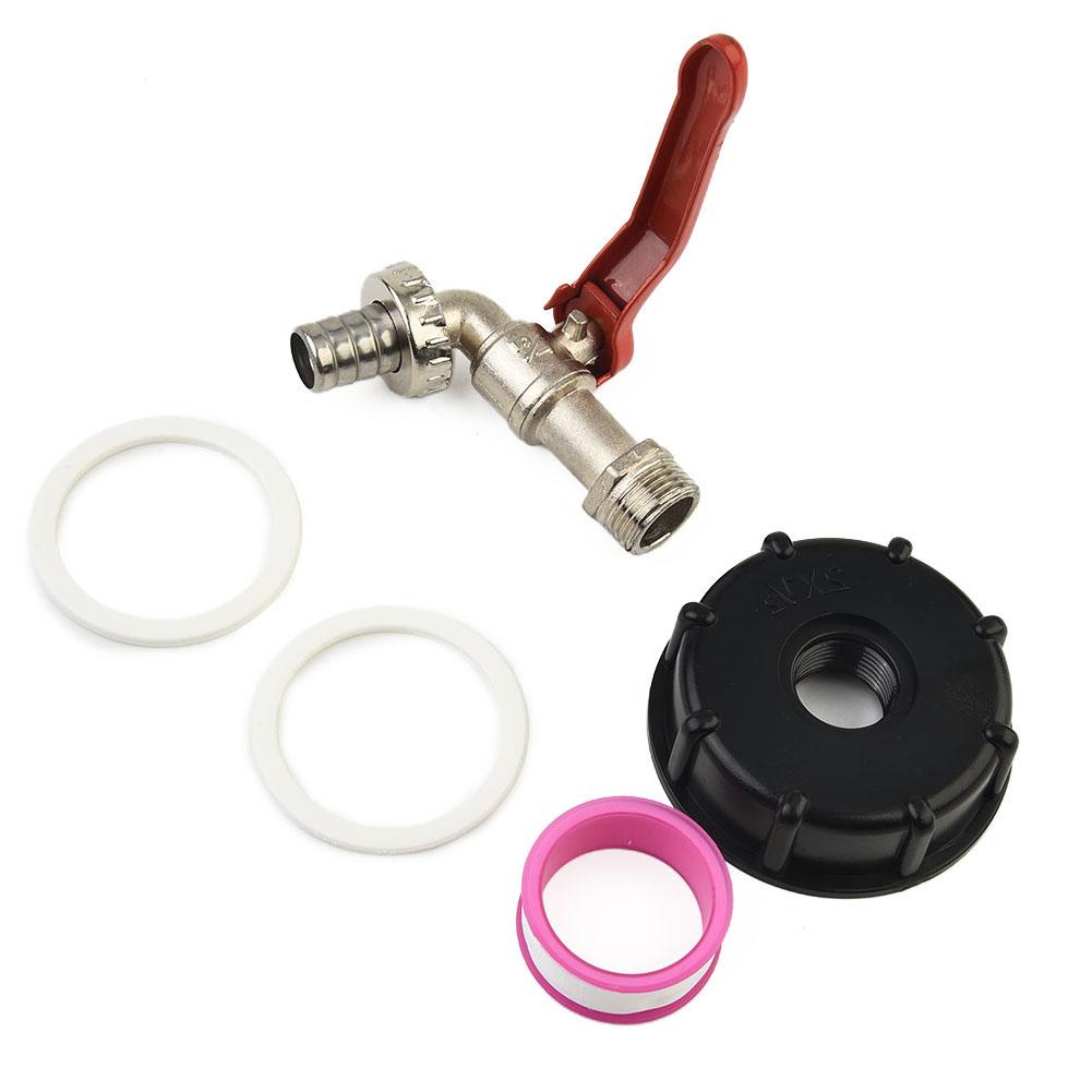 Valve Tap Adapter Garden Hose Water Connector Tool 1/2\" Drain Adapter Plastic + Alloy Tote Tank Nice Portable