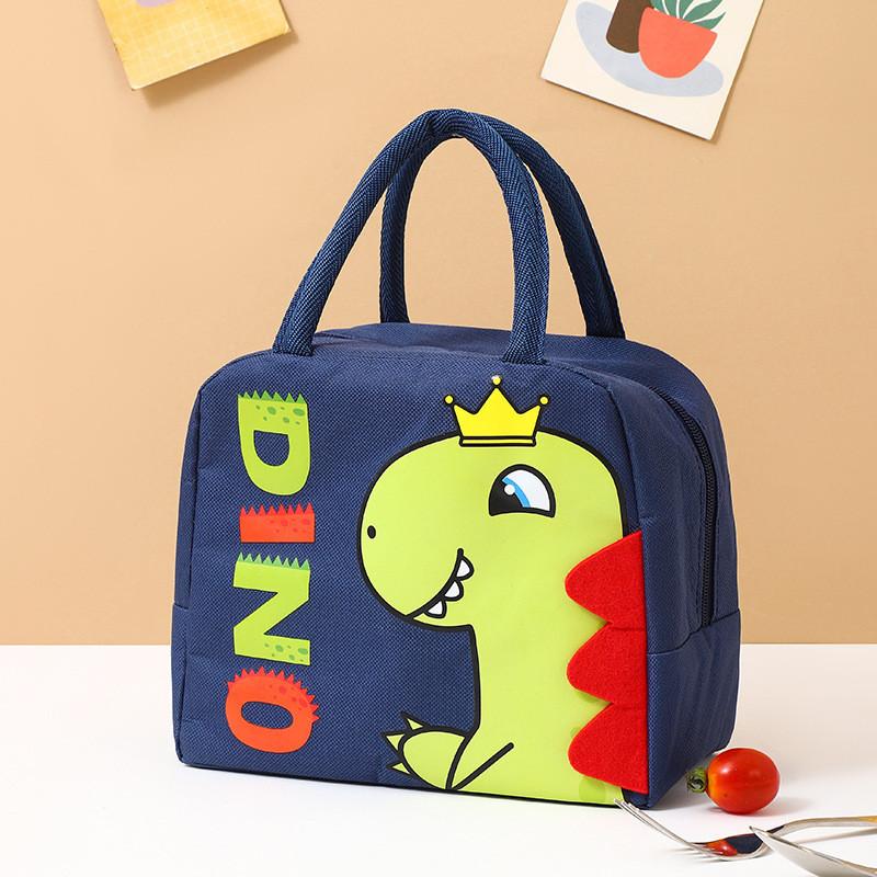 Lunch Bag Cartoon Oxford Cloth Aluminum Foil Insulated Bento Bag For School