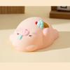 USB Charging Lying Flat Pig Night Light Eye Protection Soft Light Sleep Atmosphere Light Silicon Timing Dimming