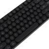 87 Keys USB Wired Keyboard Round Keycaps Typewriter Keyboard Durable Mechanical Keyboard  Laptop