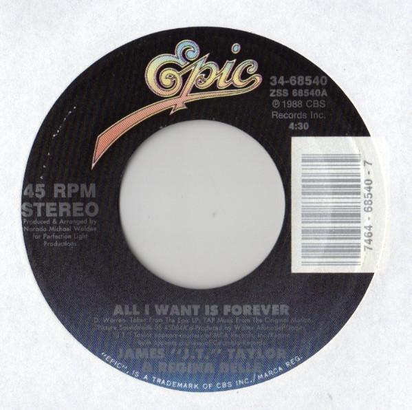

7inch Record J.T. TAYLOR & REGINA BELLE - All I Want Is Forever 3468540 Epic 1989 US Dance & Electronica Used