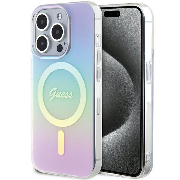 Guess Guhmp15Lhitsu Iphone 15 Pro 6.1 Fioletowy/Purple Hardcase Iml Iridescent Magsafe
