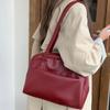 Korean Style Large Capacity Single Shoulder Women's Bag Versatile Vintage Underarm Bag Autumn 2025 New Arrival Tote Bag