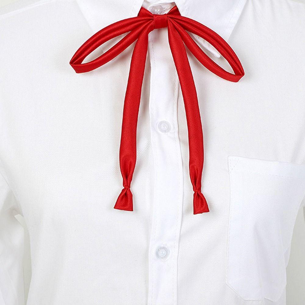 School Costume Ribbon Tie For Women Satin For Men Uniform Neck Ties JK Bow Tie Cravat Bow Bow Tie