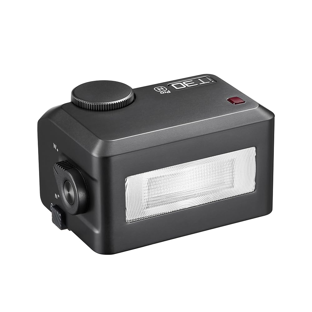 Godox IT30Pro N Kamera Blitz Sort TTL Genopladelig Touchskærm Farve 560 Fuld Trådløs Master Slave Kompakt 269017 (til Nikon) On-kamera blitz,