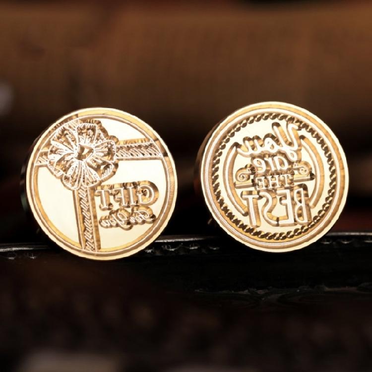 Envelope Emboss Wax Seal Stamp Head Removable Sealing Brasses Stamp Head Gift