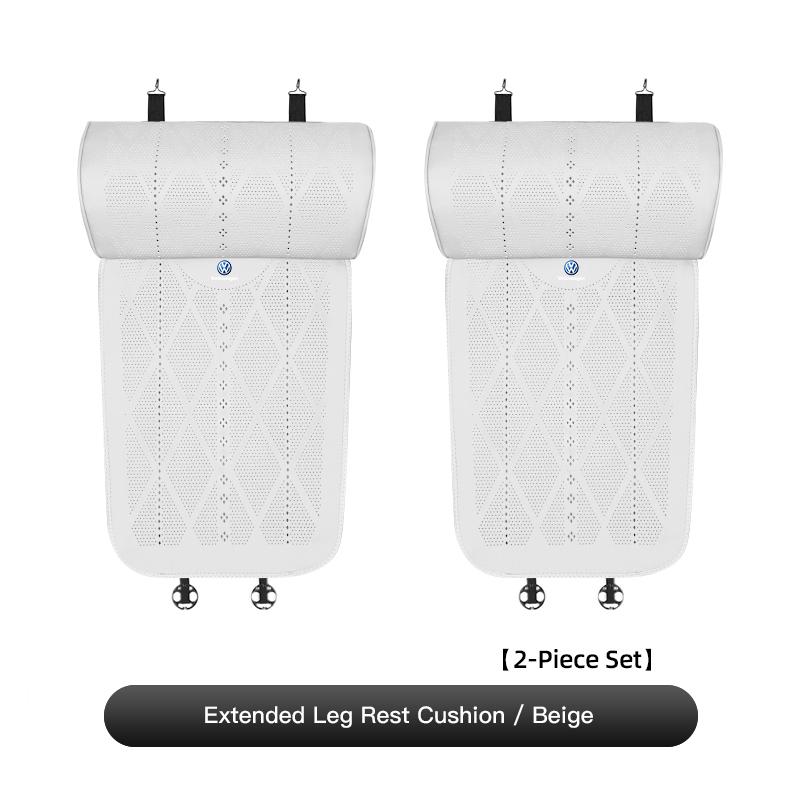 LMN1 VW 2026 Hot Car Seat Leg Support Cushion Breathable Non-Slip Mat Cover For VW GTI Tiguan Passat Golf Polo Magotan ID.3 T5 Arteon