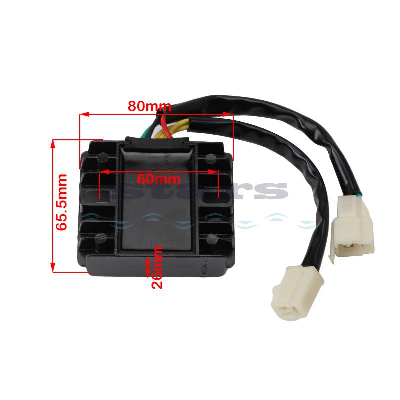 DC Voltage Regulator Rectifier 12V 6 Wires For GY6 50cc 125cc 150cc 200cc 250cc Motorcycle Dirt Bike Scooter ATV Quad Go-Kart