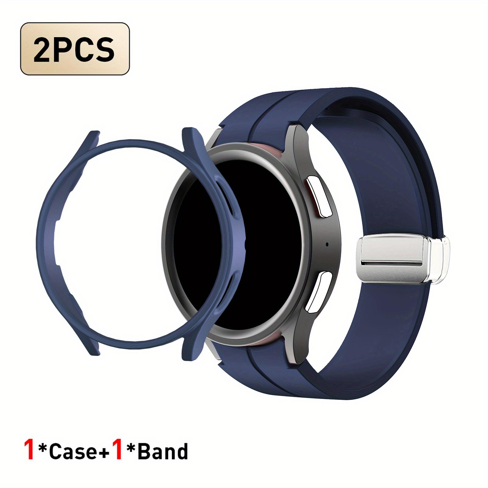 

Watch Band for Watch 5 Pro Folding Buckle Magnetic Strap for Samsung Galaxy Watch 5Pro 45mm Semi-Case Protective Cover Watch 5Pro