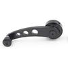 2Pcs Universal Car Window Handle Winder Riser Replacement Winder Crank Riser Window Handles Aluminum Alloy (Black)