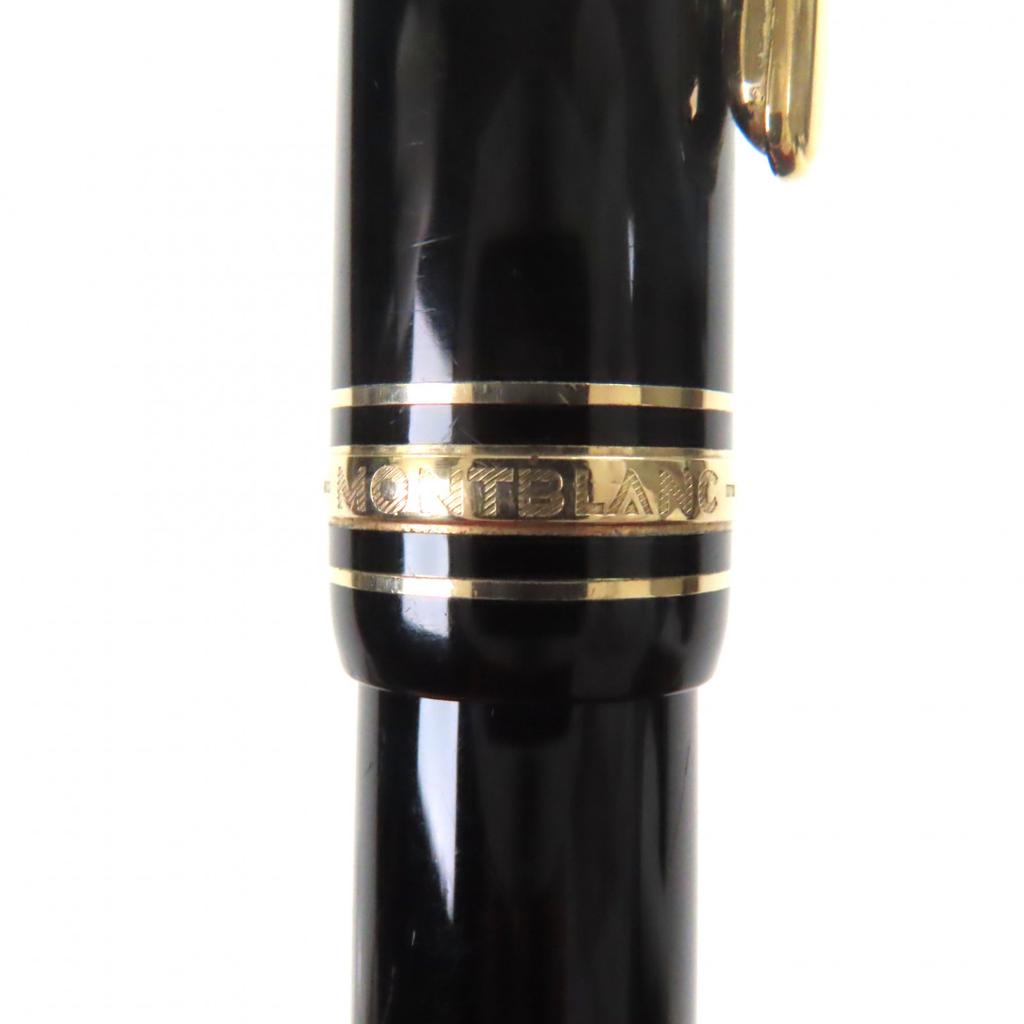 Very Good MONTBLANC fountain pen Meisterstück 146 white star black 14K mens Used