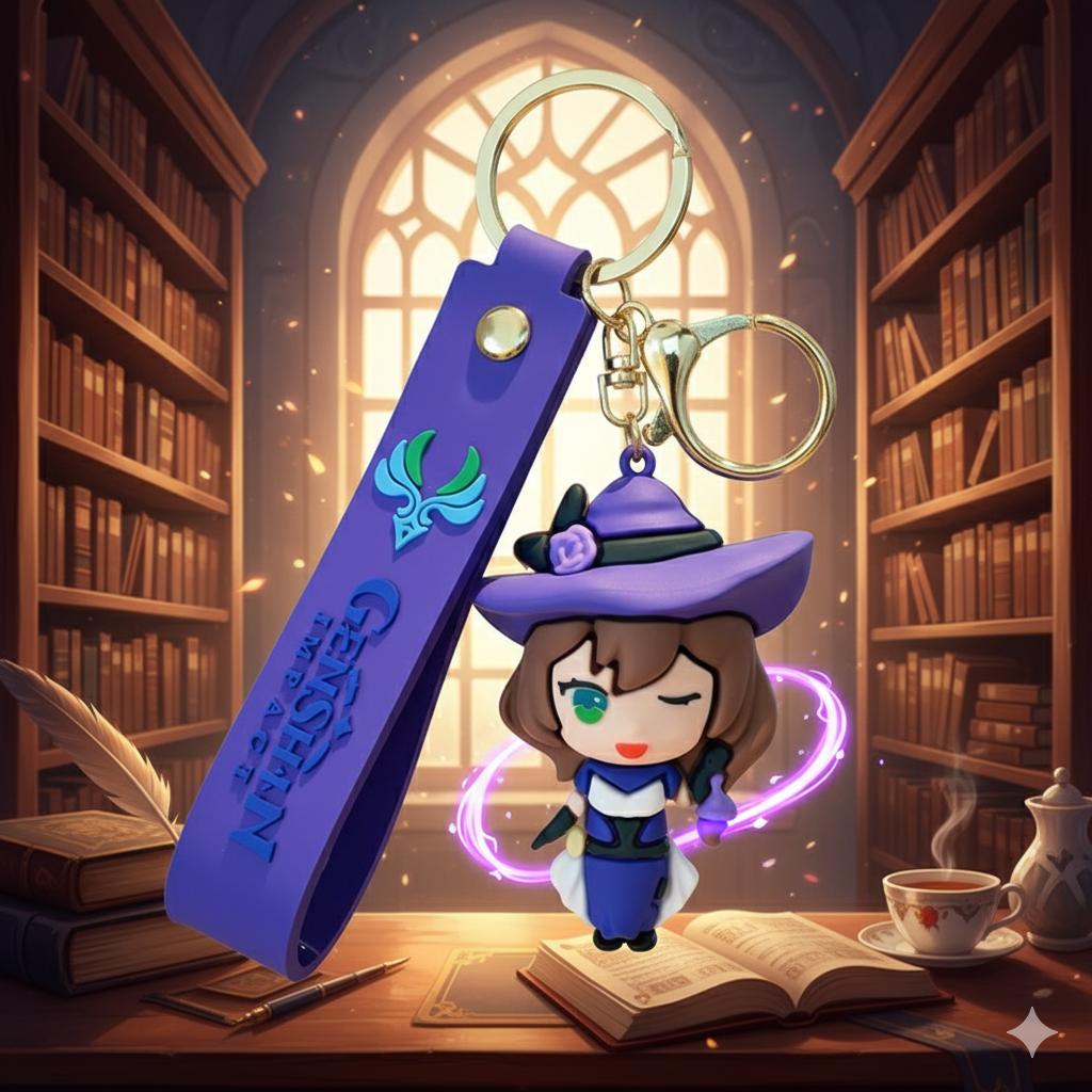 

Брелок Геншин Імпакт Ліза Genshin Impact Lisa фігурка іграшка для ключів, рюкзака, сумки 7 см 5 синій