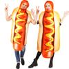 Halloween Adult Hot Dog Funny Onesie Hot Dog Cosplay Costume Stage Show Costume